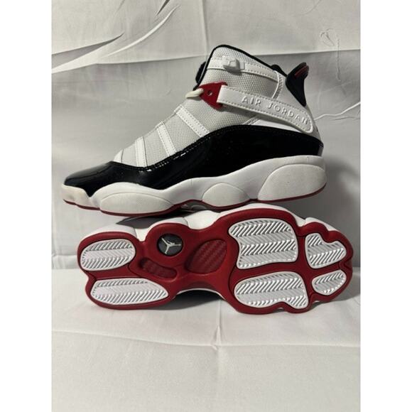 Nike Air Jordan 6 Rings Bred Black Red Sneakers Men\'s Size 8.5 #182 main image 6